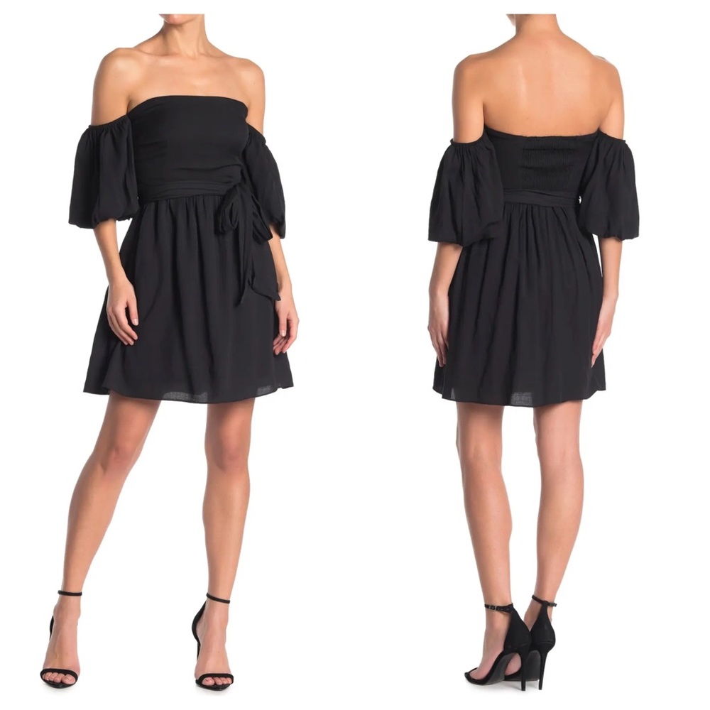 NEW DO + BE Tie waist mini dress NWOT